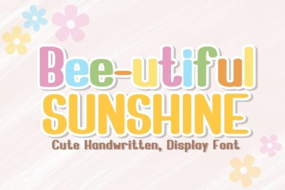 Bee-utiful Sunshine Script Font for Editorial Design