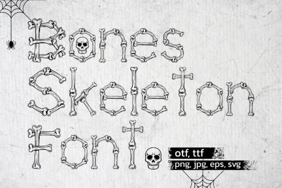 Bones Skeleton: A Spooky-Sharp Display Font