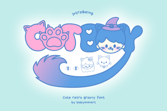 Cat Boy: A Playful Retro Display Font for Bold Design Projects