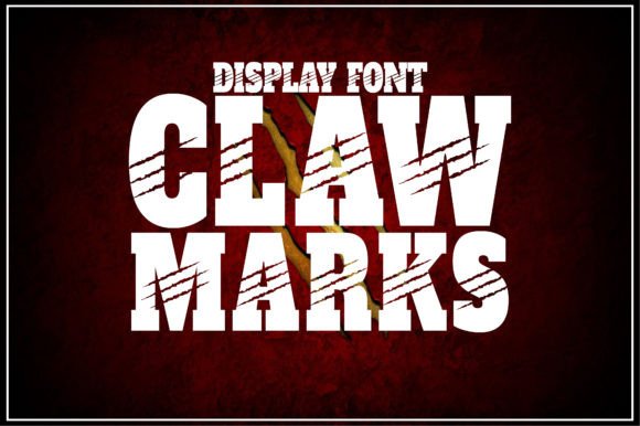 Claw Marks Display Font for Bold Editorial Design