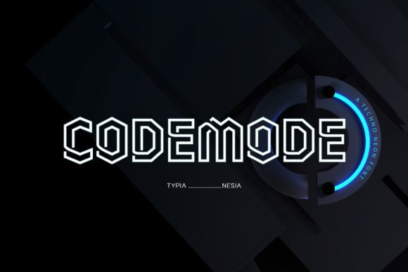 Codemode: A Hexagonal Neon Sans Font for Scroll-Stopping Design