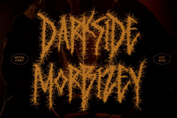 Darkside Morbizey: A Metal Display Font for Editorial Design
