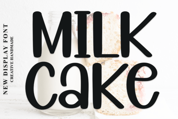 Discover the Elegance of Milk Cake Font
