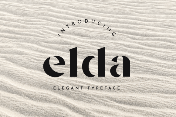 Elda: A Unique and Luxurious Stencil Font for Designers