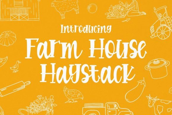 Farmhouse Haystack Font for Rustic Charm and Display Impact