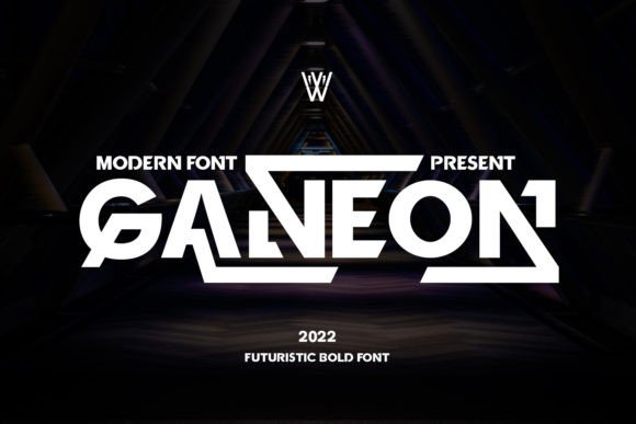 Ganeon: A Futuristic Display Font for Luxury Branding