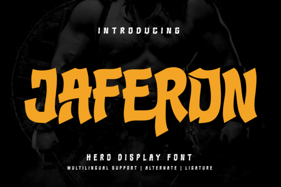 Jaferon: A Superhero-Style Display Font for Bold Digital Branding