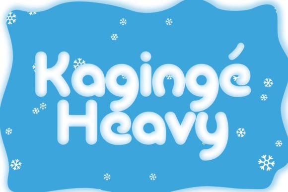 Kagingé Heavy: A Joyful Display Font for Small Business Branding
