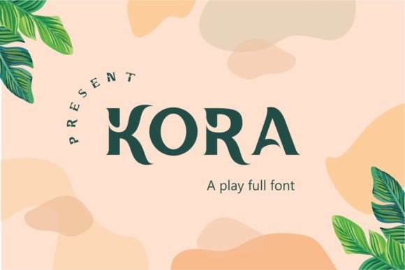 Kora Font: Tropical Display Typeface for Warm, Human Branding