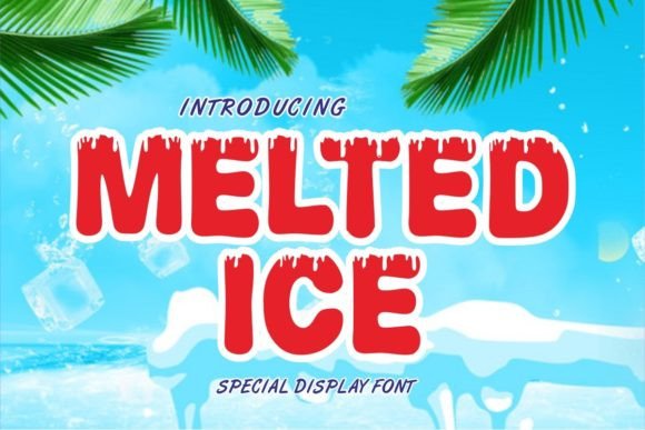 Melted Ice: A Bold Display Font with Cool Editorial Presence