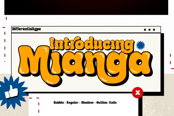 Mianga Font: Retro Display Typeface for Bold Campaign Graphics