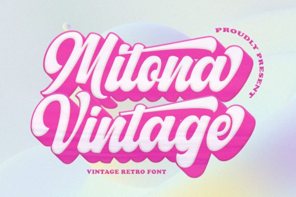 Mitona Vintage Font for Bold, Nostalgic Branding