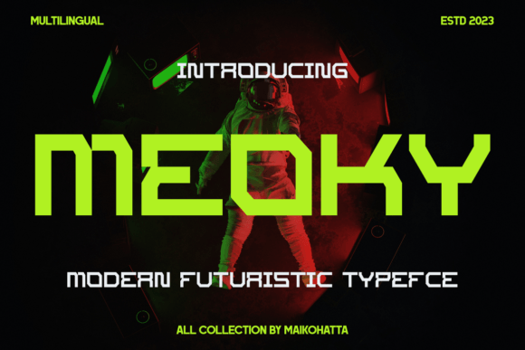 Moeky: A Modern Futuristic Typeface for Makers