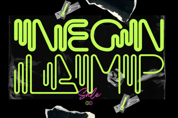 Neon Lamp: A Decorative Font for Crafters and Creators