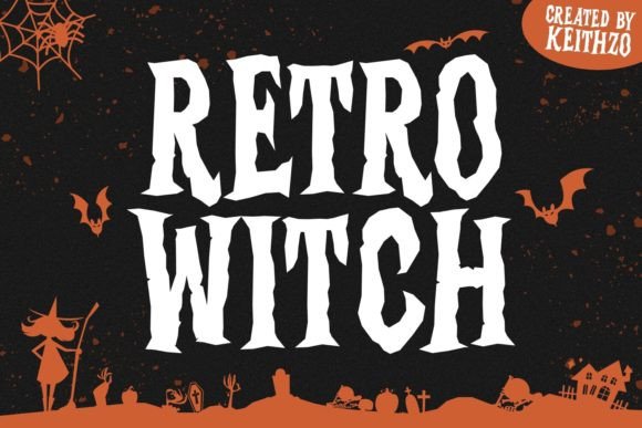 Retro Witch Display Font for Handmade Creators