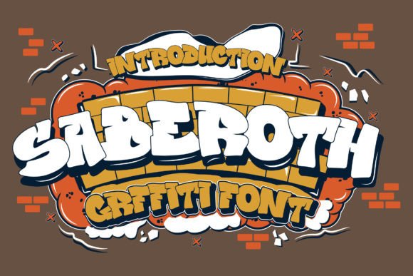 Saberoth Graffiti Font for Bold Handmade Branding