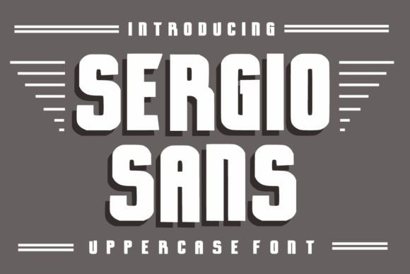 Sergio Sans Display Font for Bold Handmade Branding