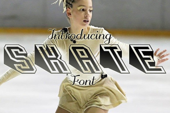 Skate: A Bold 3D Typeface for Editorial Impact