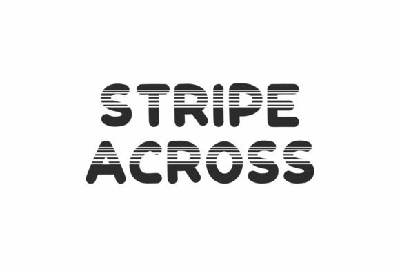 Stripe Across Display Font for Bold Digital Branding