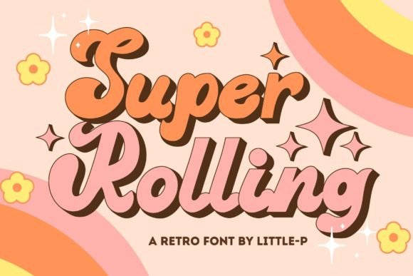 Super Rolling Font: Modern Vintage Display Typeface