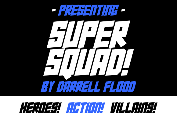 Super Squad: A Bold Action Font for Sci-Fi Campaigns