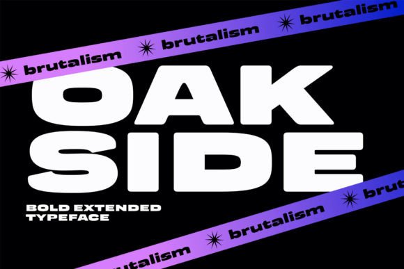 Transform Your Brand with Oakside: A Bold Extended Typeface