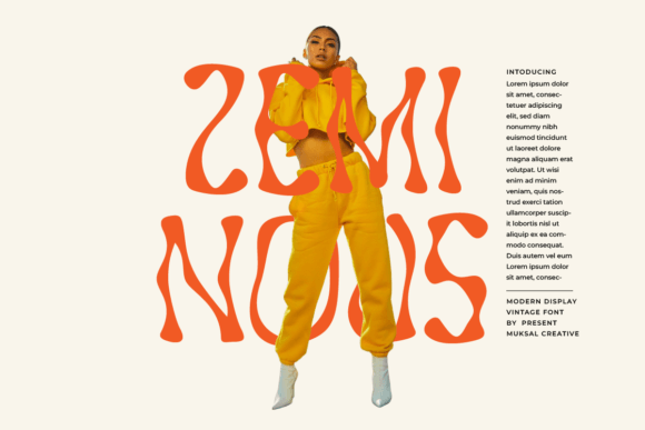 Zeminous: A Retro Display Font for Scroll-Stopping Brand Content